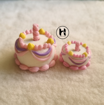 قالب کیک تولد با شمع