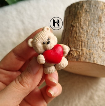 قالب تدی وارمری قلب دار